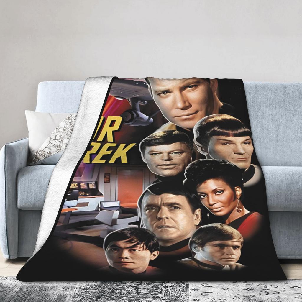 Stars Treks Groups Super Warm Blankets Starfleet Movie Travel Plush Throw Blanket Couch Chair Flannel Bedspread Sofa Bed Cover