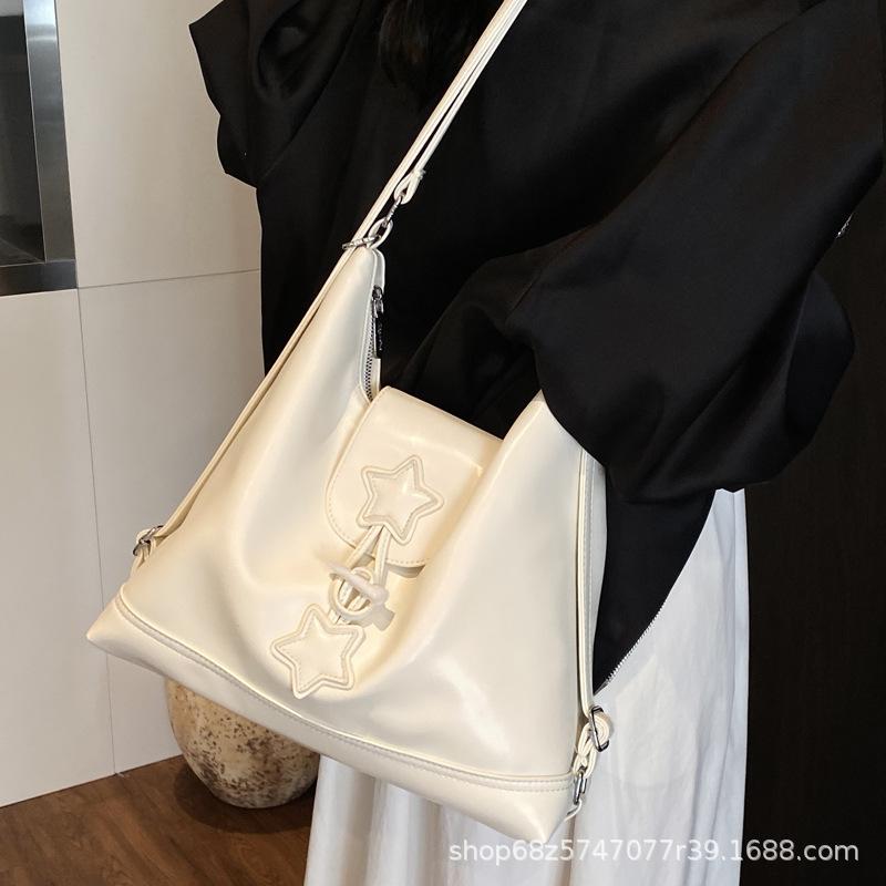 Niche Design Backpack Women's 2025 New Large-capacity Commuter Tote Stray Bag Multi-purpose Shoulder Underarm Bag