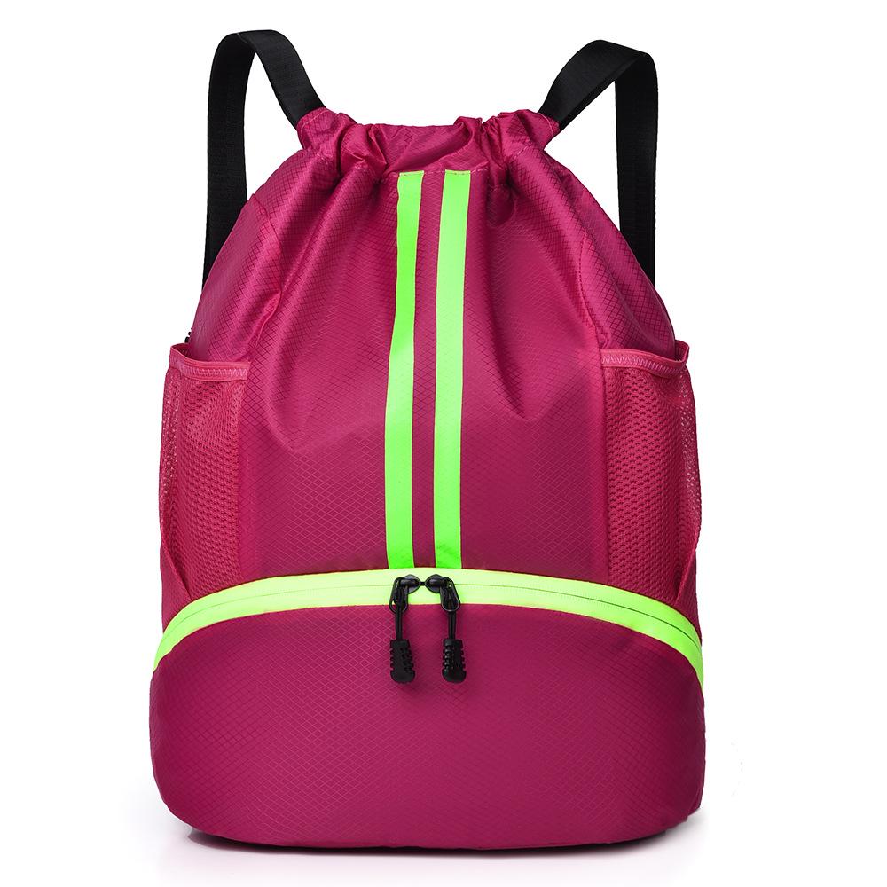 Durable Sports Backpack: Tennis/Basketball Bag with Shoe Compartment & Wet/Dry Separation