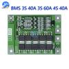 Smart BMS 3S 4S 40A 60A 12V 48V18650 Li-ion Lithium Battery Charger Protection Balance Board With Balancers Equalizer