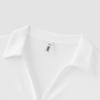 Semir Women's Summer Short Pleated Slim Fit Polo Shirt 2026 Cool Shoulder Top