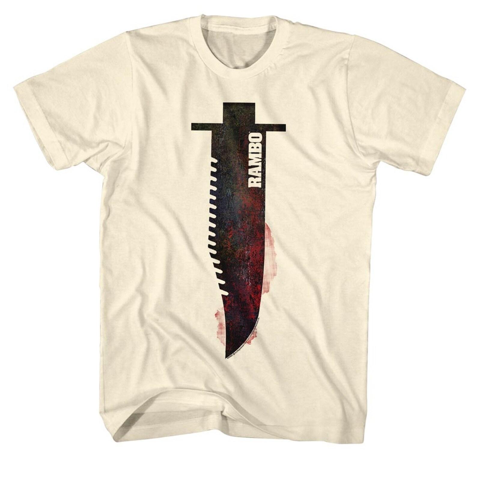 Rambo The Knife Natural Adult T-Shirt S
