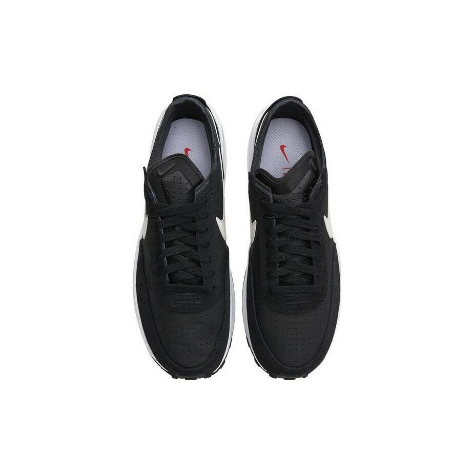 Nike Waffle One Leather Black White Unisex Sneakers DX9428-001