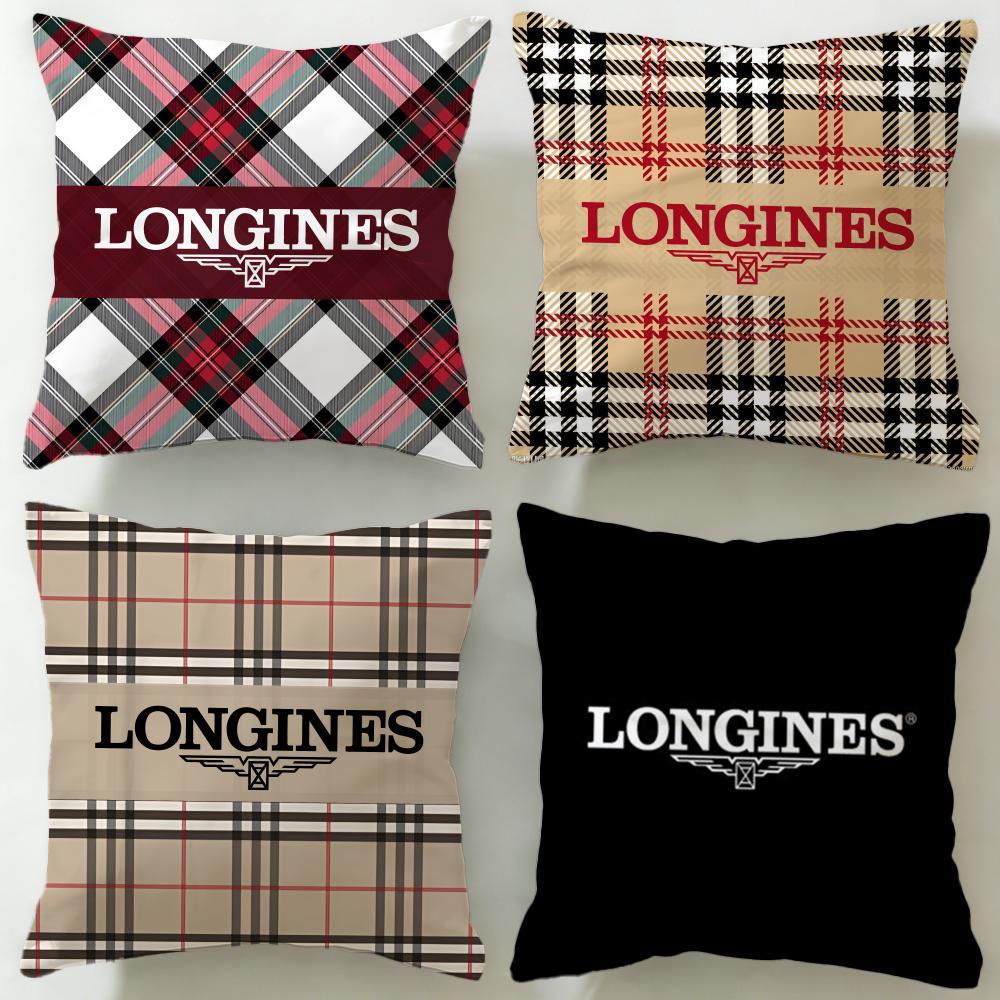 Classic Luxury Watch Brand Longines Cushion Cover Soft & Easy-Wash Pillow Case – Versatile for Couch, Bed, Travel and Office