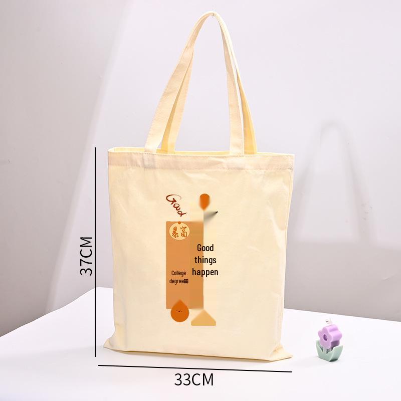 Customized Logo Canvas Shopping Bag - Durable, Eco-friendly, and Ideal for Promotions