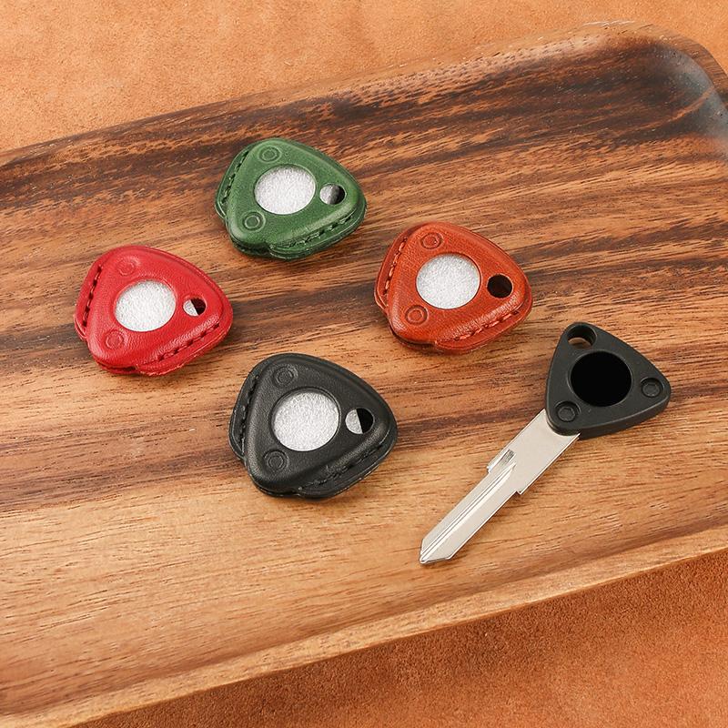 Styling Mouldings Leather For Peugeot Django 150 SF4 Motorcycle Key Case Cover Protection Fob Bag Holder Housing Keychain Access