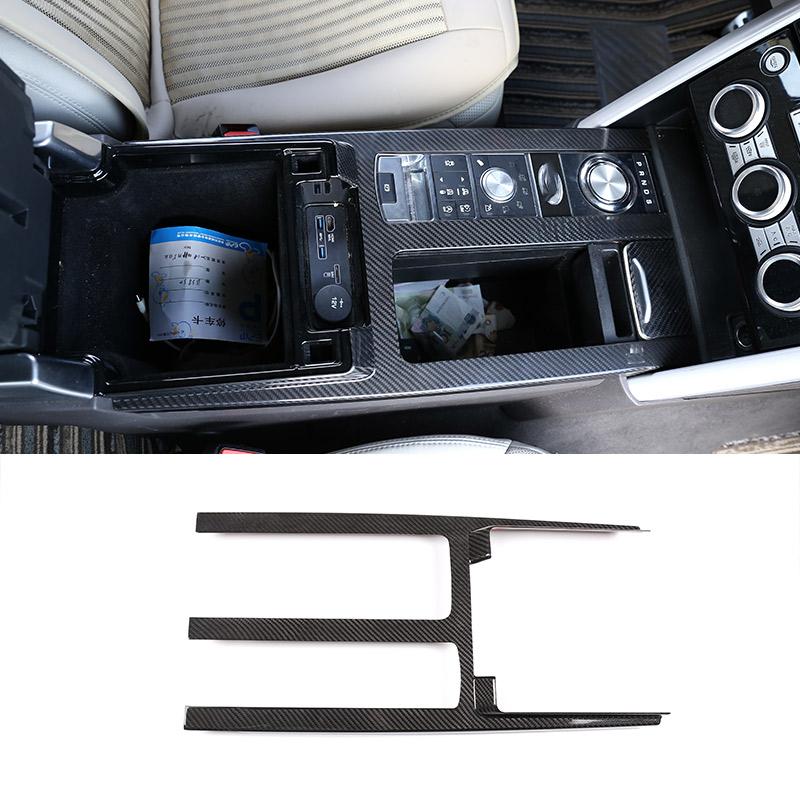 For Land Rover Discovery 5 LR5 2017-2021 Real Carbon Fiber Interior Modification Car Decoration Panel Stickers Car Accessories