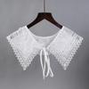 Fashion Lace Hollow Fake Collar Shawl Wrap Girls Doll Collar Detachable Shirt Collar Women Vintage Half Shirt Necklace Shawl