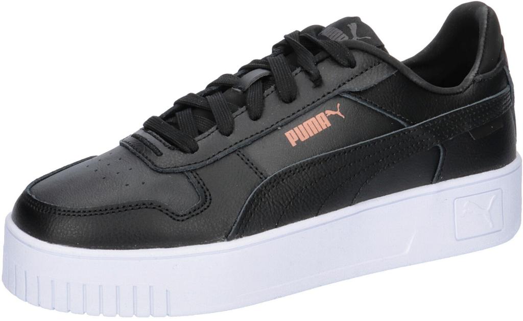 Women's Puma Carina Street Sneakers (389390) Black/black/rose Gold/white