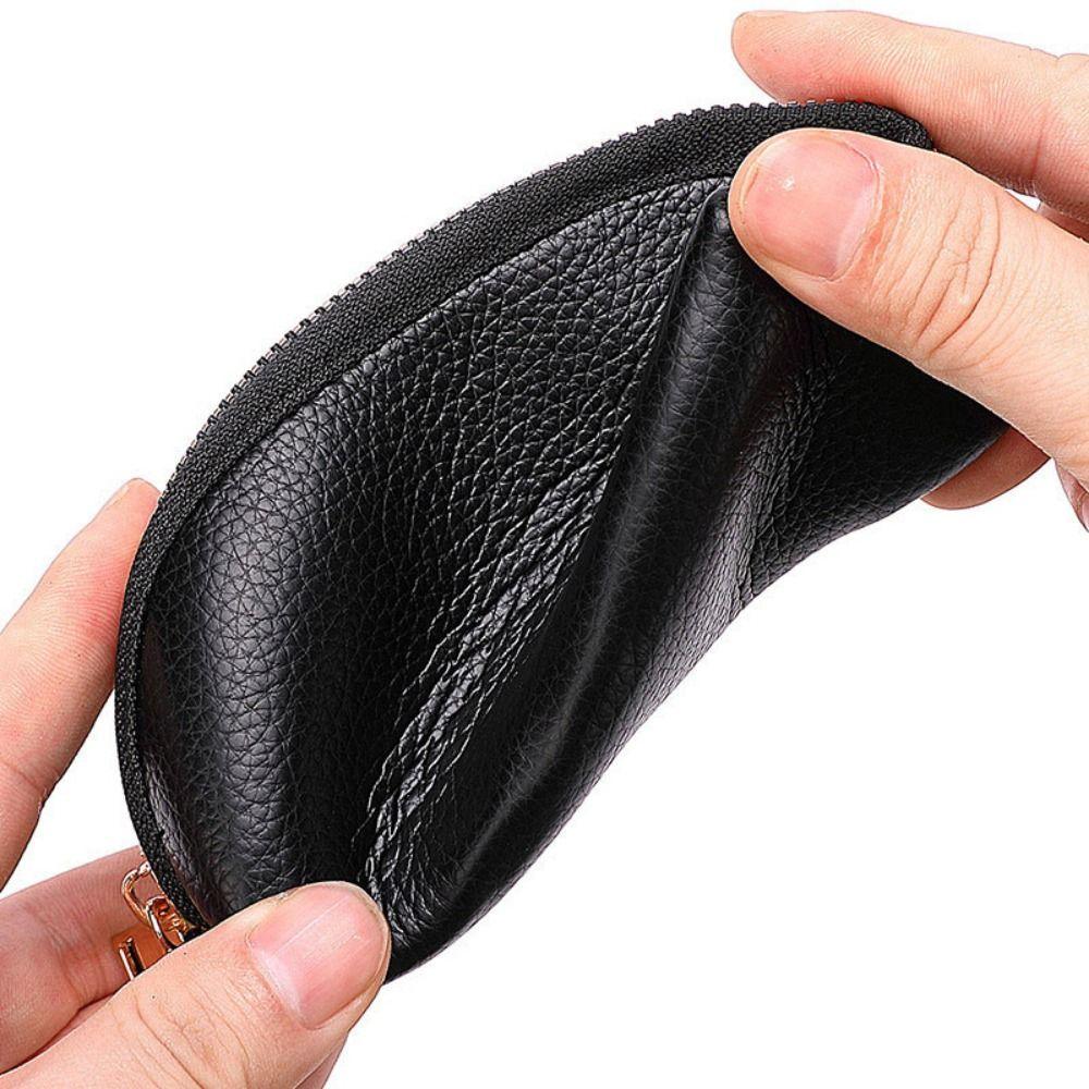 Fashion Car Key Storage Bag Simple Car Key Protect Cover Key Ring Zipper Key Holder Car