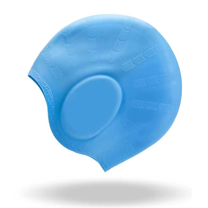 2025 Waterproof Silicone Swim Cap for Men & Women - Extra Large, Comfortable Fit for Long Hair