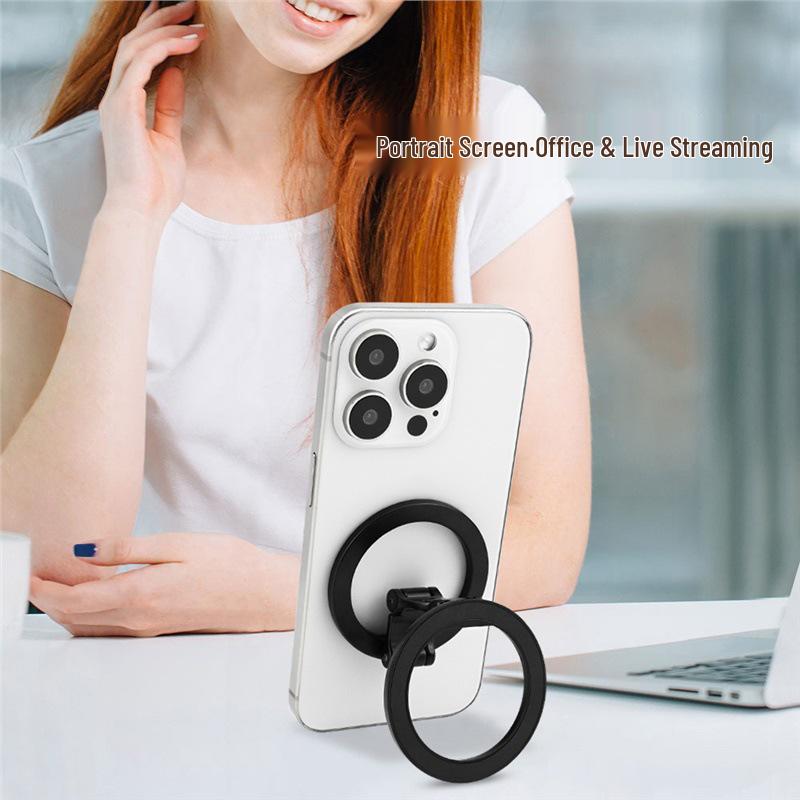 Double-sided Magnetic Folding Phone Holder for Live Broadcasts