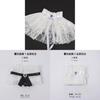Victorian Style Collared Shirt With Linen And Spandex For Party Stage Costume