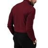 Men's Autumn/Winter High-Neck Knit Sweater - European/American Style Solid Color Long-Sleeve Fashion