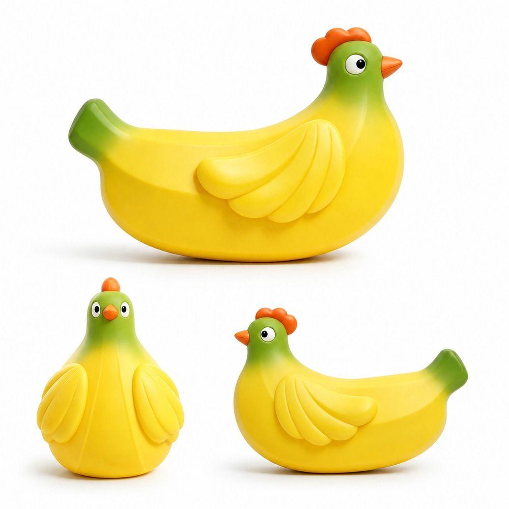 Squeezable Banana Chicken Toy Stretchy Chicken Squeeze Toy Cute Squishy Pinch Le  Kids and Adults