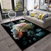 Romantic Rose Flower Carpet Home Living Room Area Rug Bedroom Doormat Non-slip Foldable Washable Floor Mat For Entryway Hallway