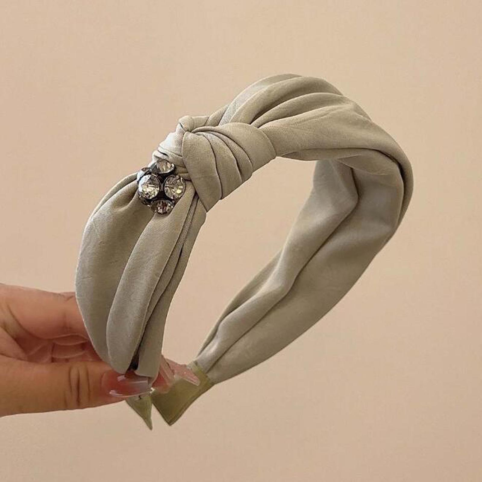 

PROLY Новая Модная Повязка На Голову Для Женщин Широкая Сторона Свежий Цвет Головной Убор Боковой Узел Тюрбан Аксессуары Для Волос Для Девочек