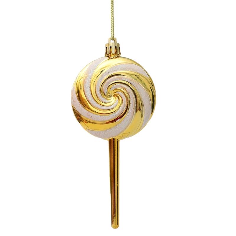 Christmas Tree Decorations Candy Ornaments Pack of 4 Lollipop Hanging Ornaments for Festivals