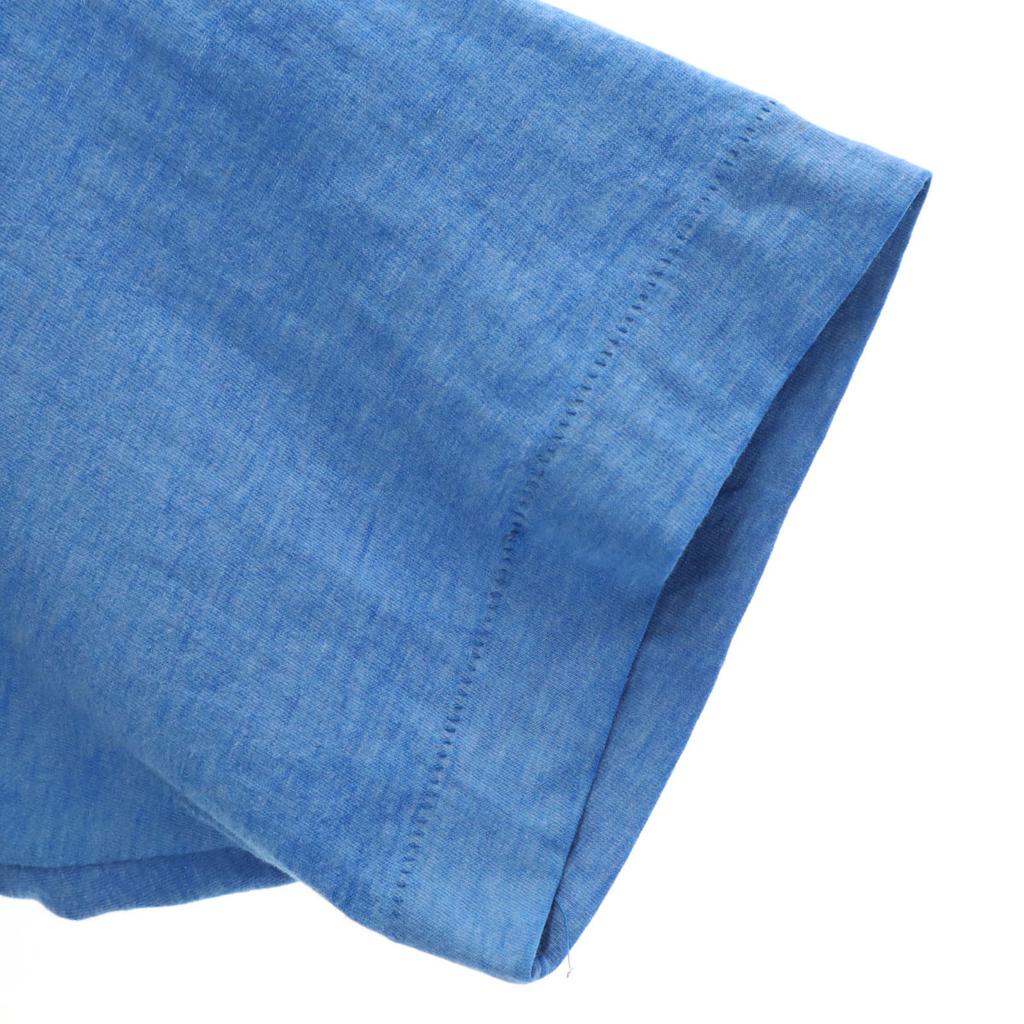 70s 80s Vintage Short Sleeve T-shirt Blue Single Stitch Men's Used