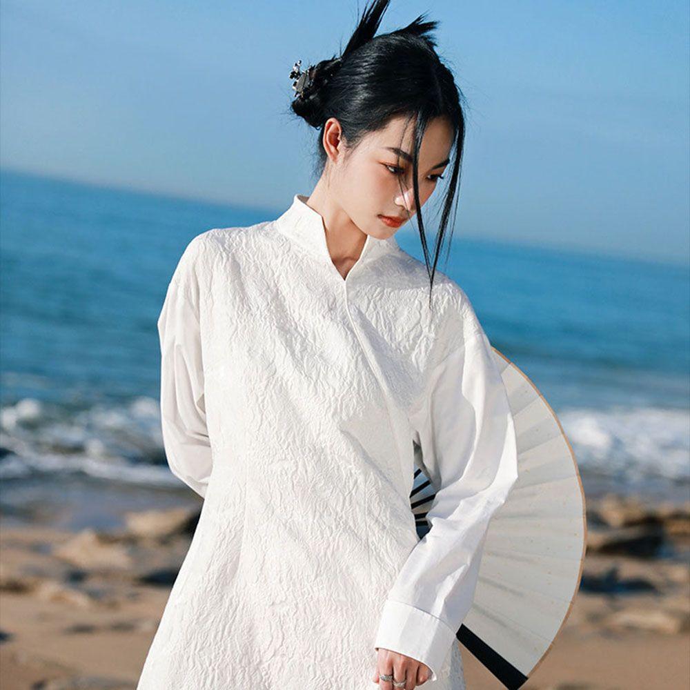 Style Pearl Hanfu Headwear Ladies Women Hair Fork Hair Accessories Moon Hair Stick Pearl Hairpins