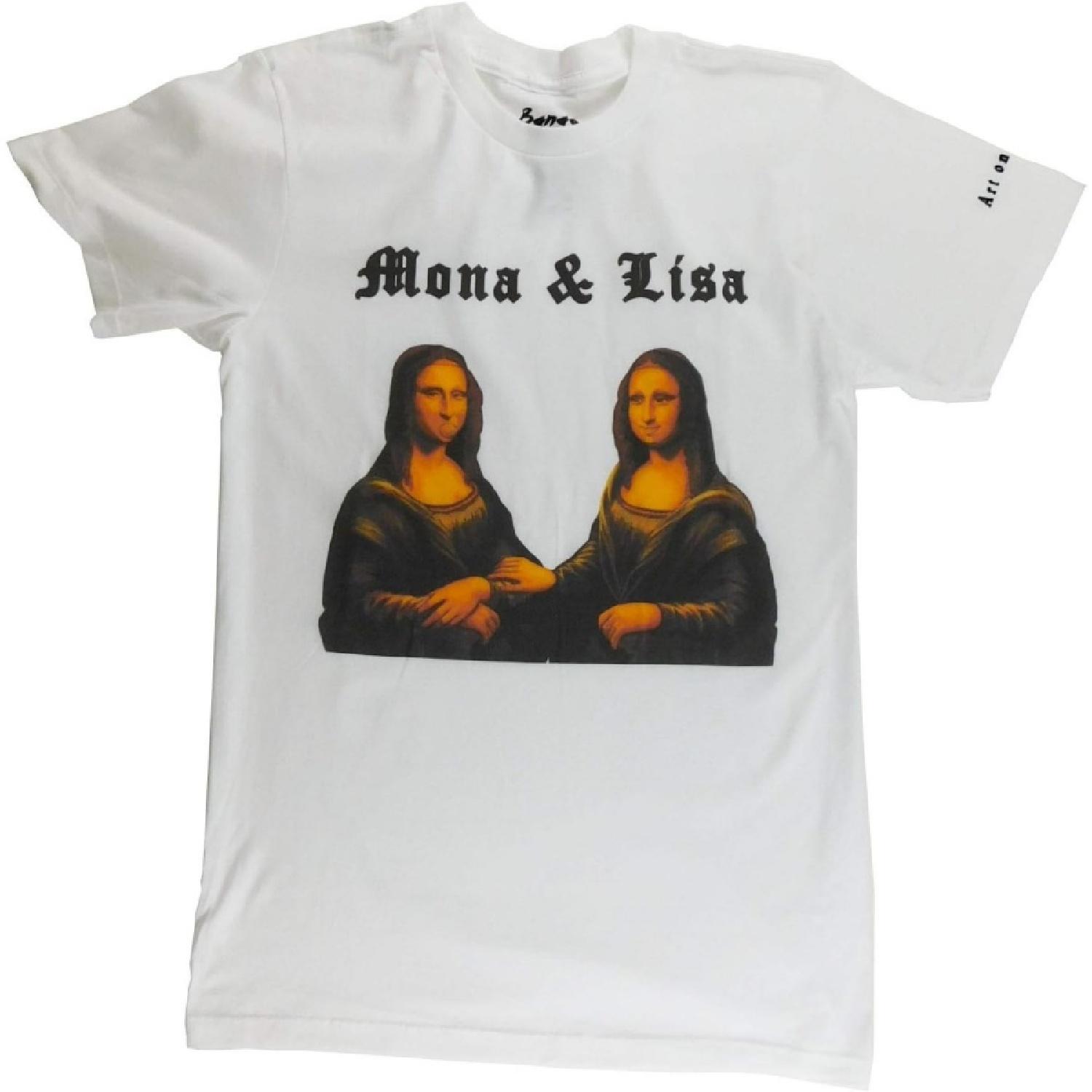 Twins Mona & Lisa - Men s Art on Shirts S