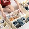47cm Foldable Cotton Underwear Organizer for Wardrobe Drawer - Extended Version