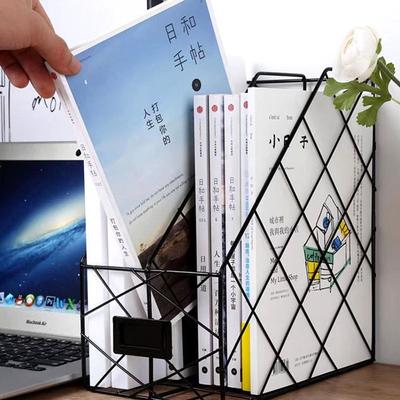 Mesh Metal Desktop File Shelf Vertical File Holder Durable Storage Shelf  Home Office