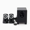 Logitech Z313 PC-Lautsprecher, Schwarz, Stereo 2.1ch, Subwoofer Enthalten, 3,5-mm-Eingang Kompatibel, Originalprodukt (Inländisch), 2 Jahre Herstellergarantie
