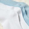 Women's Mid-Calf Spring/Autumn Cotton Knit Socks - Breathable, Sweat-Absorbent, Double Needle Stitching