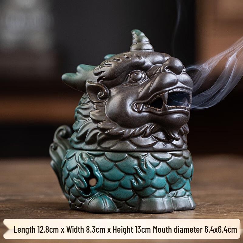 

Shangqi Lucky Qilin Ceramic Incense Burner