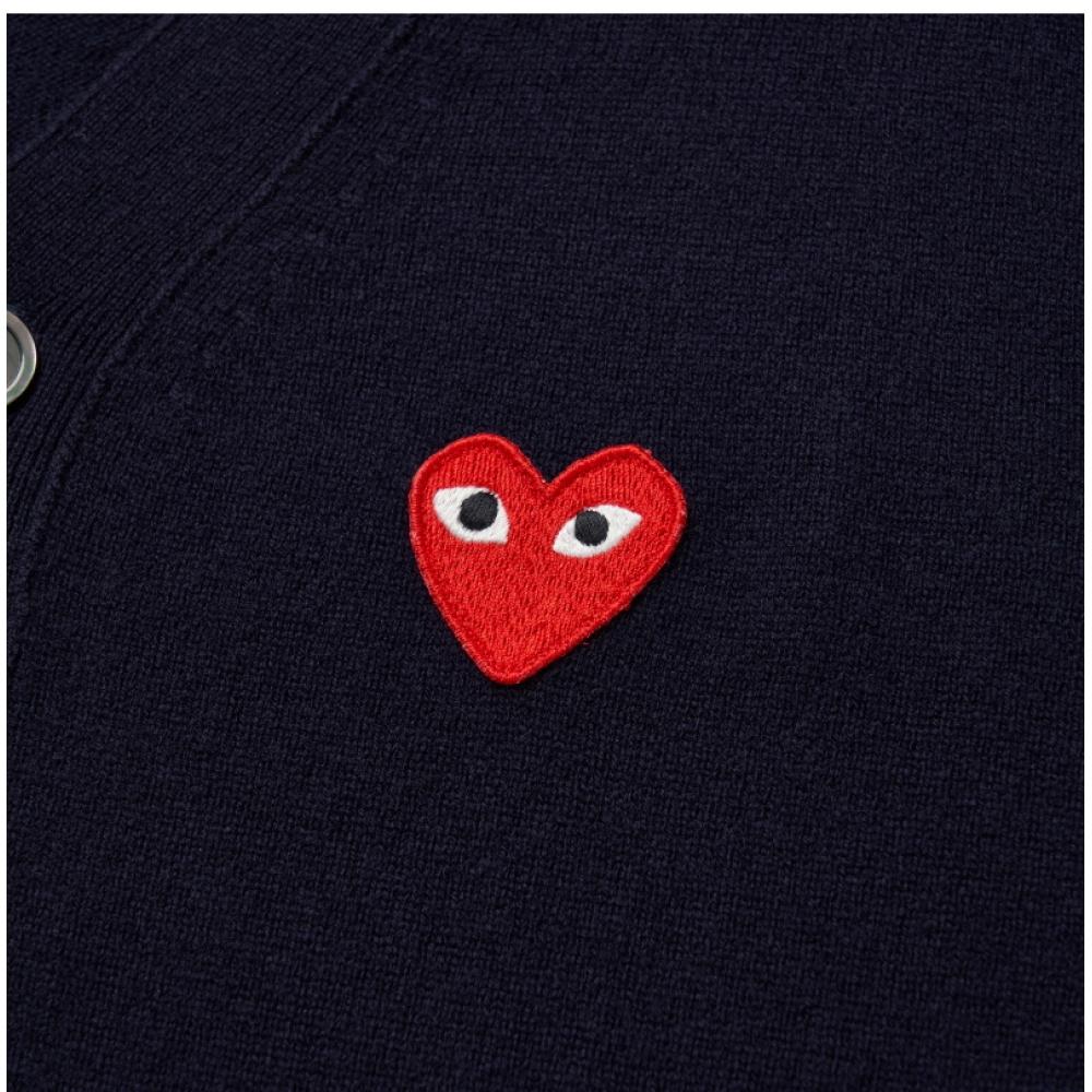 Comme DeS Gar OnS Men S Cardigan Red Heart Wappen P1n008 2