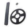 T8F Front and Rear Sprocket and Chain Kit Steel 9T 10MM Front 54T 35MM Rear Sprocket 120 Drive Links Chain Set for Motorcycles