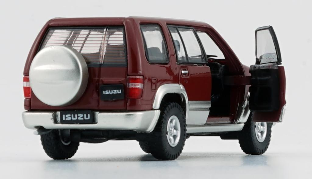 BM CREATIONS Scale Isuzu Bighorn Dark Red RHD Finished Product 1/64 1998-2002