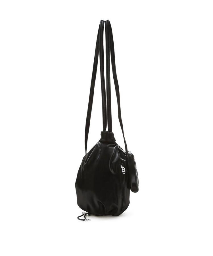 Athe Vanessabruno [Bonbon] Black Glossy Shoulder Bag & Backpack Mini Aaba6E140Bk