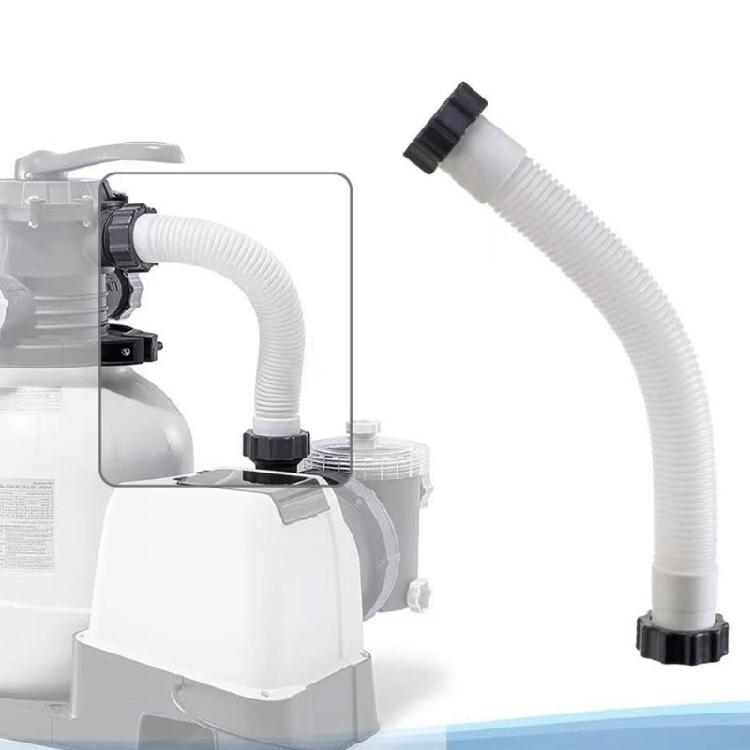 2Pcs Strong Plastic Pool Hose Quick Connect Design Over Ground Pool Hose Simple Installation Suitable for Above Ground