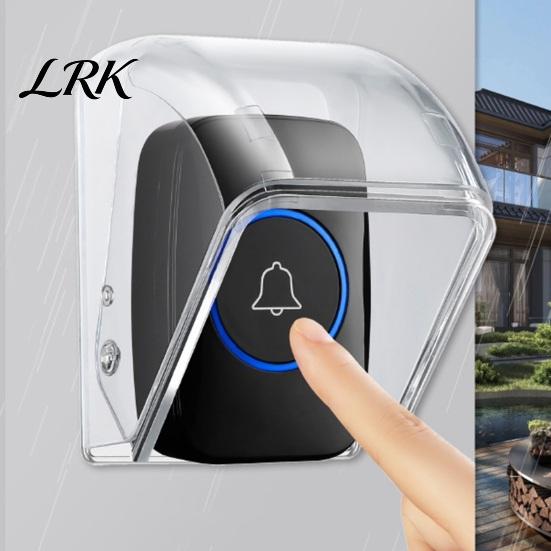 Home Security Doorbell Accessory Weatherproof Cover, Transparent Rain Shield for Wireless Guard Outdoor, Waterproof Protective Case Wall Mounted Bell