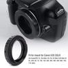Lens Mount Adapter Aluminum Alloy Lens Adapter Ring for Canon EOS EF DSLR 650D 60D Supports Manual Thread Ring, T2/T-Mount 550D, Focus/Infinity Focus,