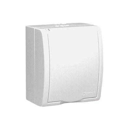 Socket with grounding 1-fold n/t IP54 AQGZ1/11 Aquarius white