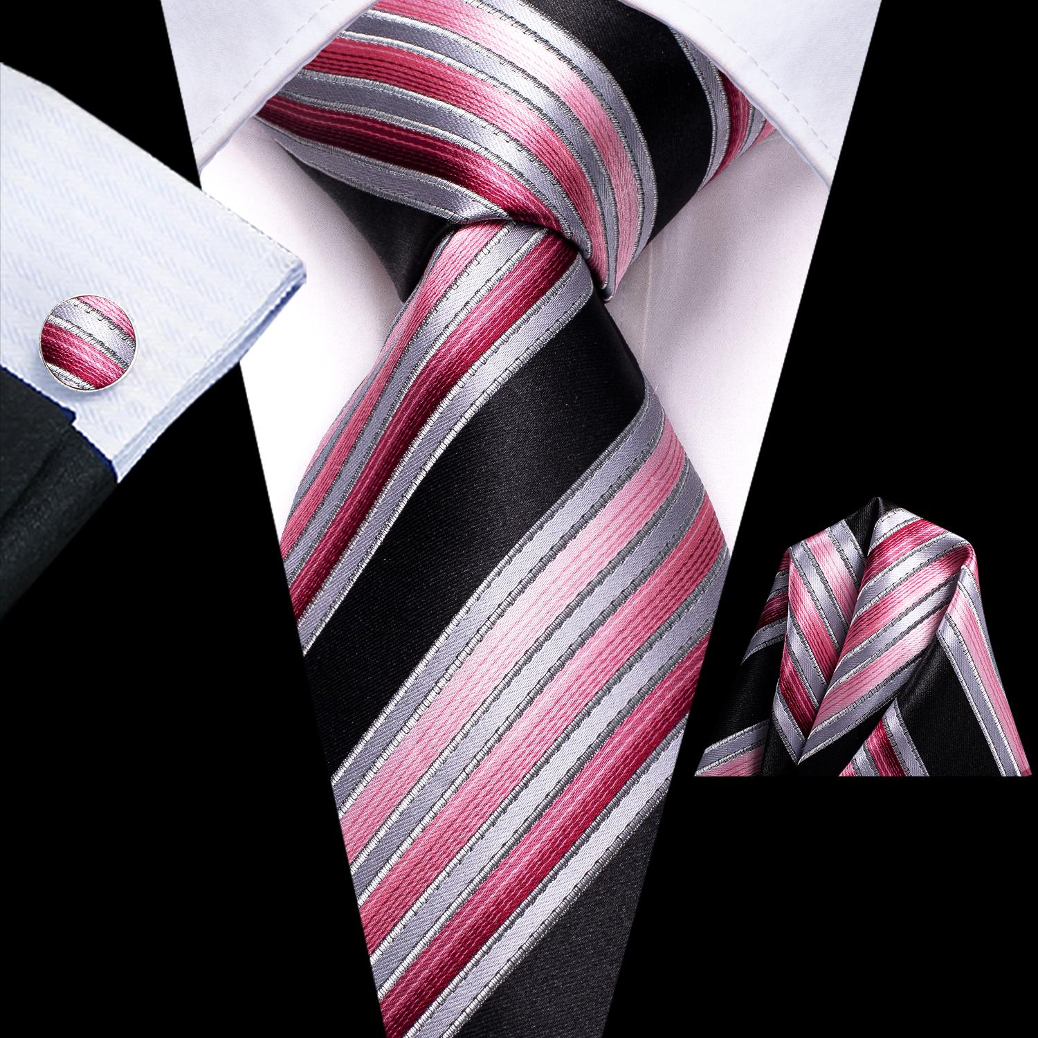 

Чоловіча краватка Hi-Tie Краватка з жовто-блакитною смугою Хустка Запонки Весільна краватка Випускна вечірка N-3499