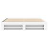 Bed Frame without Mattress White 180 x 200 cm Engineered Wood