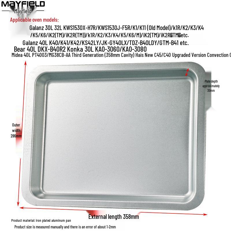 Small Rise Baking Pan: Household Oven Tray for Baking and Grilling