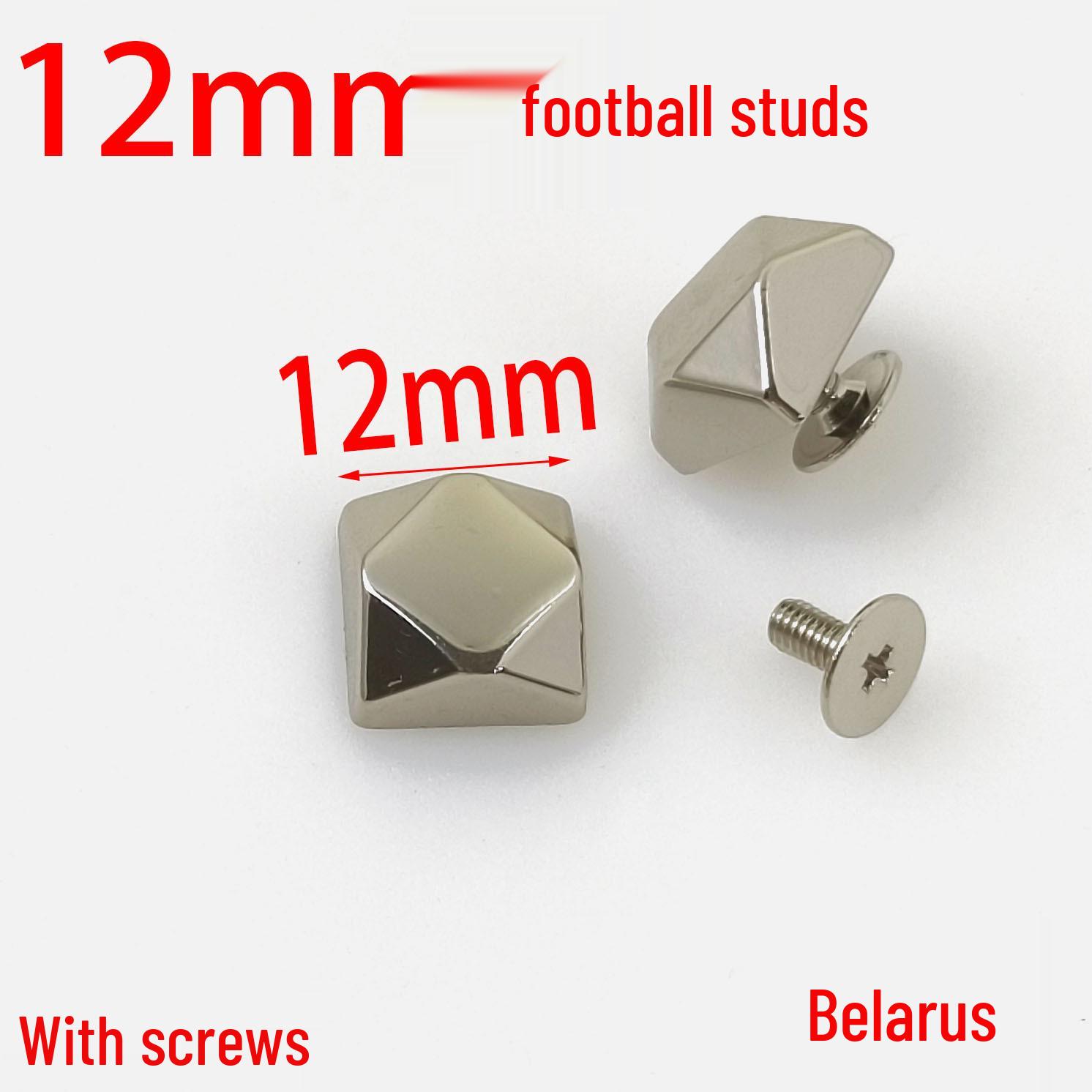 

12-мм металлические шипы для футбольной сумки - Декоративные винтовые ножки в коробке