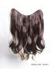 Synthetic Hairpieces Women 18 Inch Long Wavy  Dyeing Hair Extension 5 Secure Clips Heat Resistance Synthetic Hair Clip In Hair Extensions