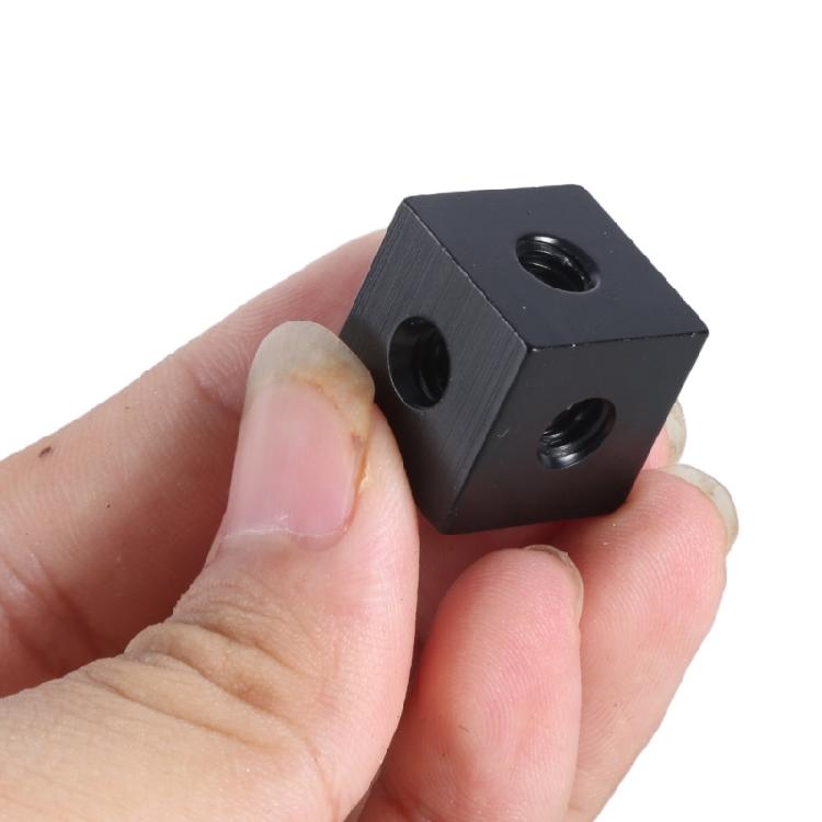 Square Brackets 18mm 1/4" Interface with 6 Female Screw Holes Secure Fixation Square Mounting Plate for Camera Tripod