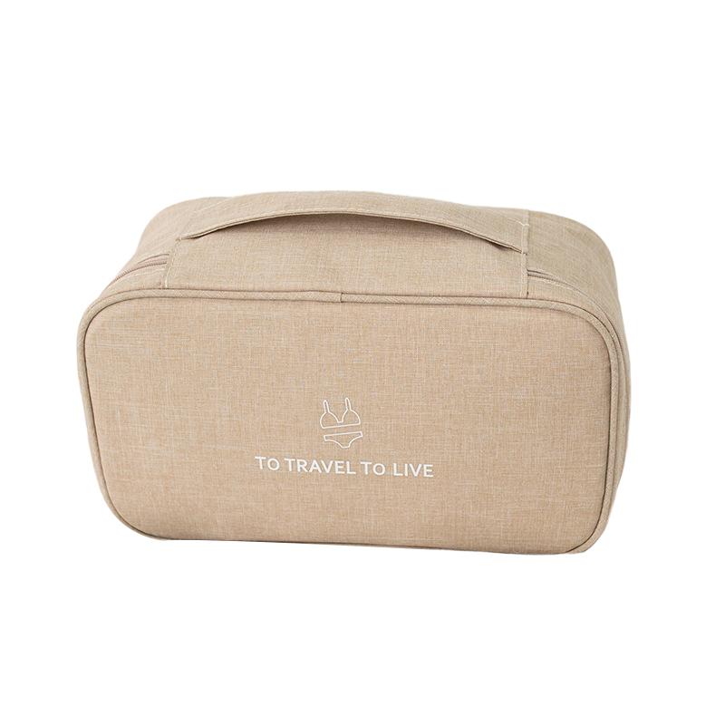 

Дорожный органайзер для нижнего белья, компактная коробка для белья, современная косметичка для косметики и душевых принадлежностей на две недели для спортзала хаки