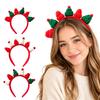 Knit Christmas Hat Headband for Women, Cute Finger Hat Party Hair Accessory