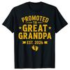 Funny Promoted To Great Grandpa 2026 Graphic Tshirts Men Fashion Casual Tshirt 100 Cotton Loose Oversized T Shirt Summer