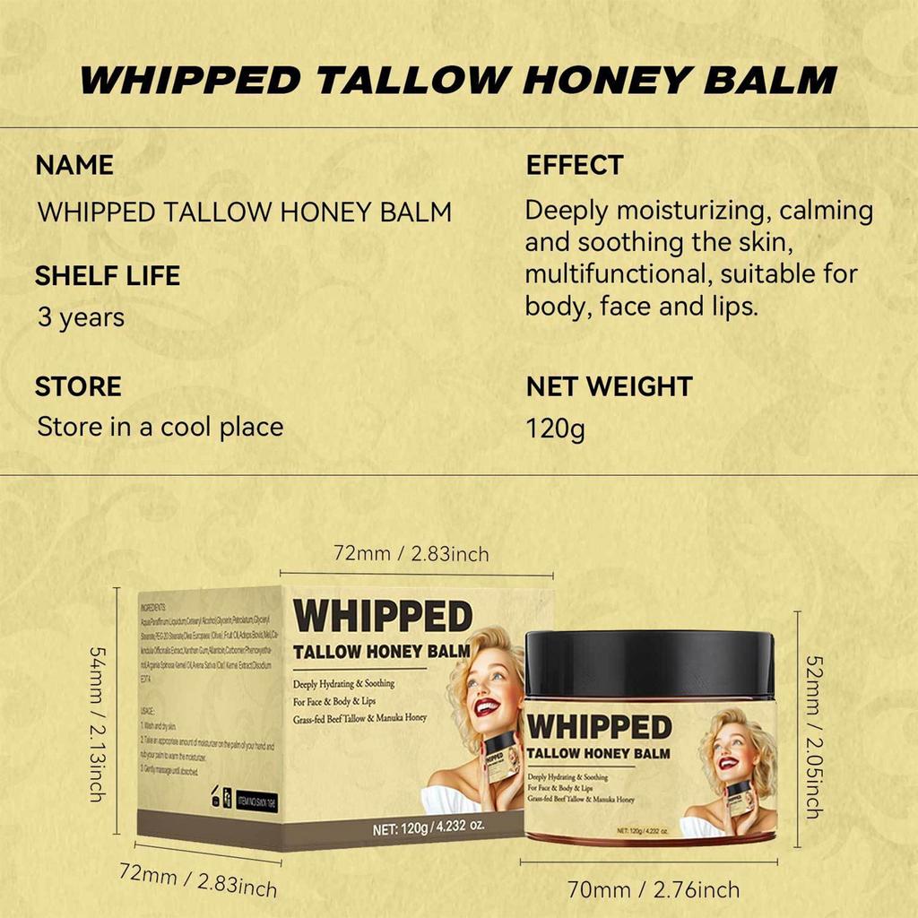 Shea Butter Cream, Shea Butter Skin Cream, Organic Shea Butter Honey Lip Balm, Deep Moisturizing For Face And Body, Fast Absorbing.