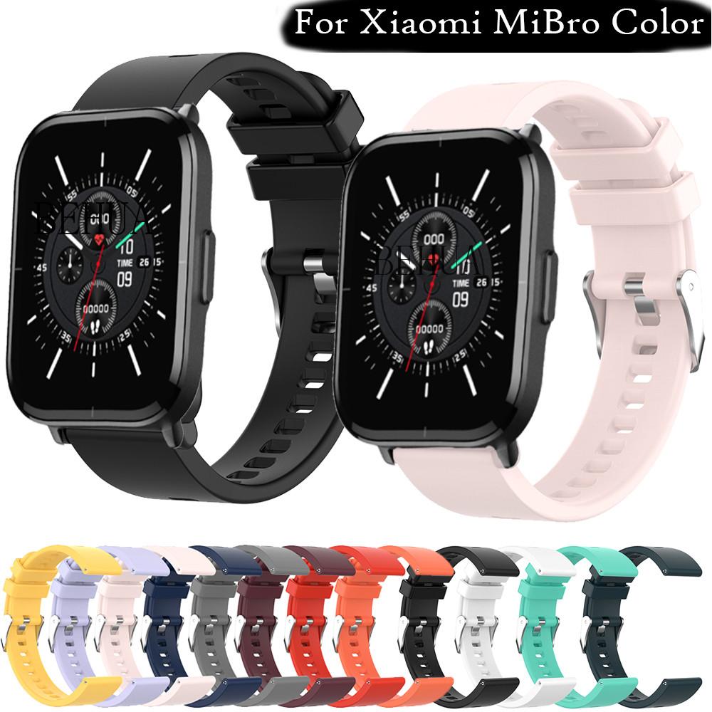 Silicone 20mm Watchstrap Band For MiBro lite / Air Smart Wristband Bracelet For Xiaomi MiBro Color / Haylou LS02 Wriststrap belt