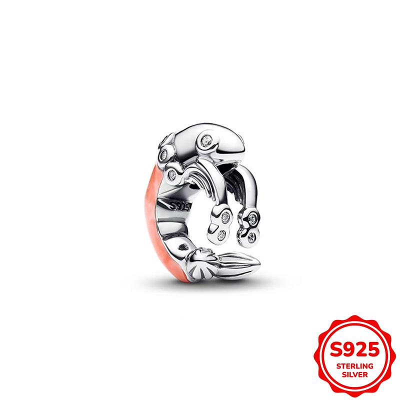 Original White Puppy Mantis Shrimp And Sloth Charm Beads Fits 3Mm Bracelet Necklace For Women Luxury Diy Jewelry Making Gift